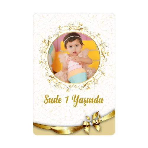 Çiçek Temalı Doğum Günü Magneti